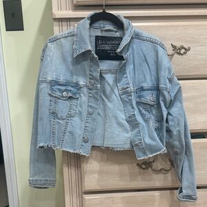 Distressed Light Blue Jean Jacket
